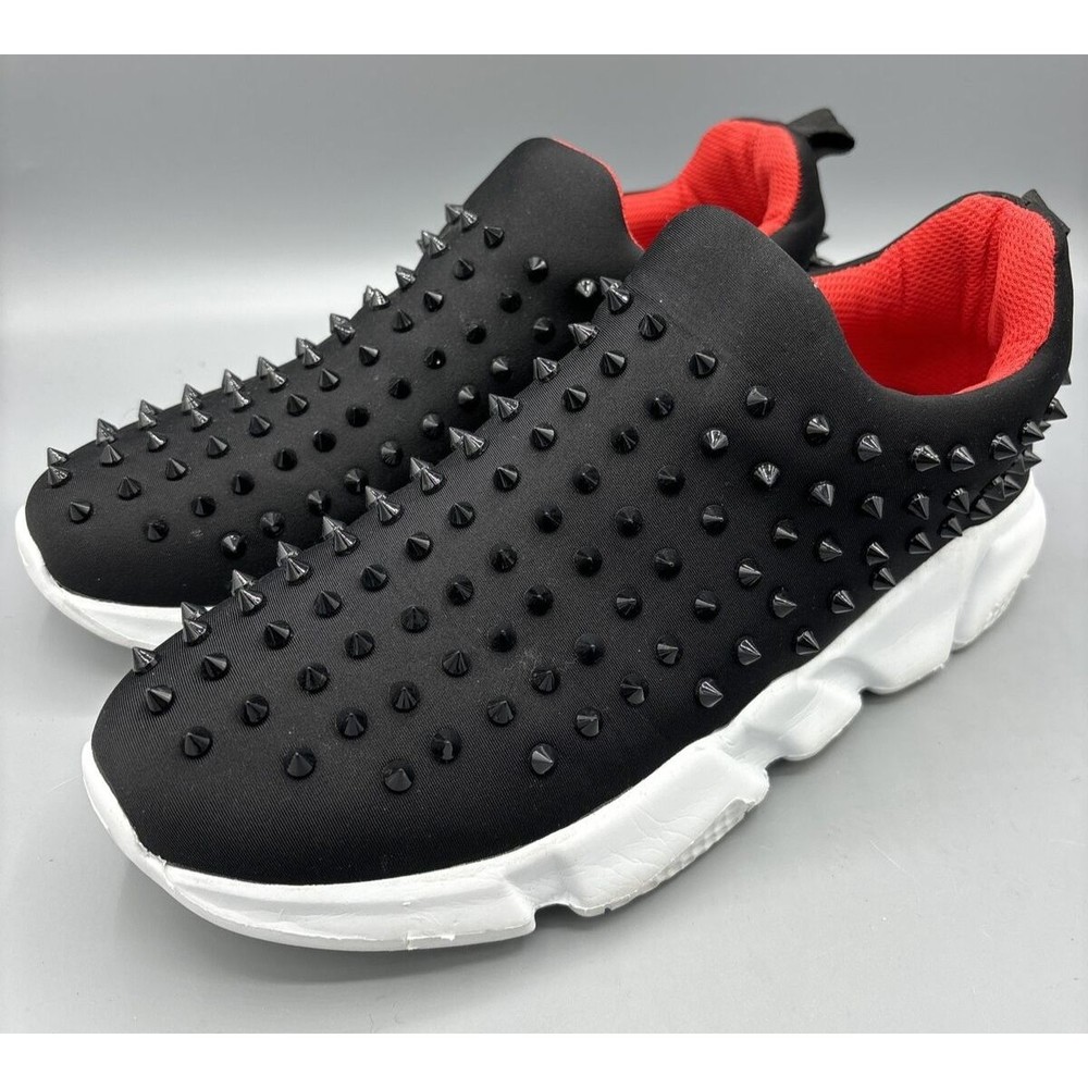 Mudd Black Spiked Studded Slip On Sneakers US 9